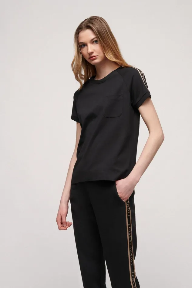 Luisa Spagnoli Tops And TShirts Women Lunar Black