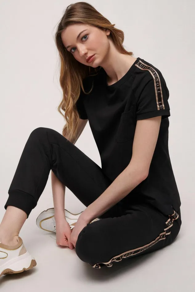 Luisa Spagnoli Tops And TShirts Women Lunar Black Luisa Spagnoli Tops And TShirts Women Lunar Black
