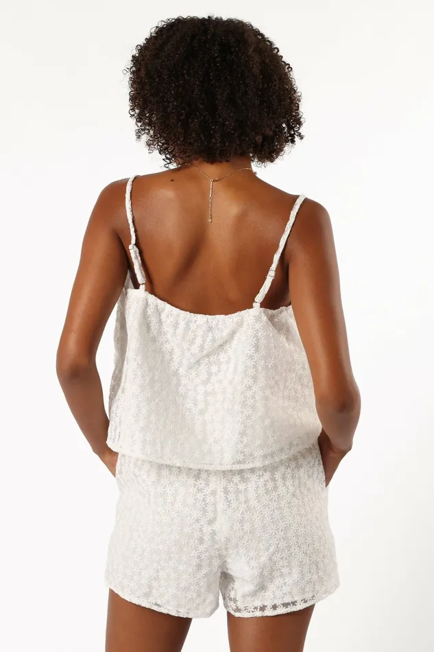 Maeve Shorts Off White Matching Sets Petal and Pup Women