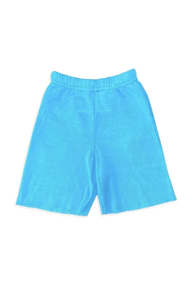 Malibu Sweatshorts 8211 Neon Blue Kids Aviator Nation Shorts
