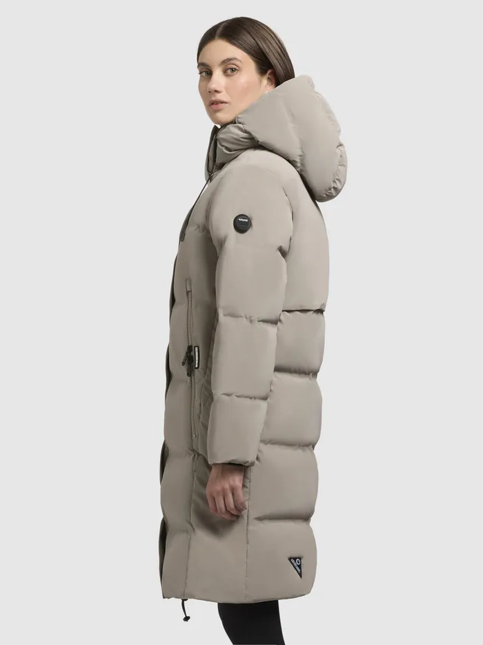 Mantel LONI Graubeige Graubeige Women Quilted Coats KHUJO