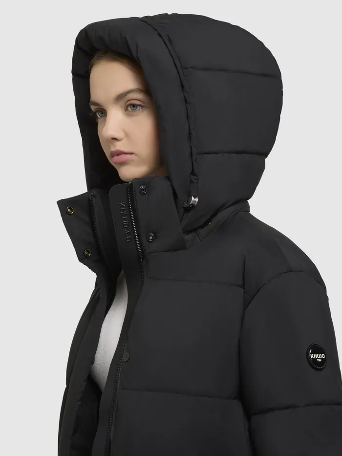 Mantel RACHEL MATT Schwarz Schwarz Women Puffer Coats KHUJO