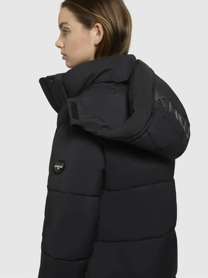 Mantel RACHEL MATT Schwarz Schwarz Women Puffer Coats KHUJO