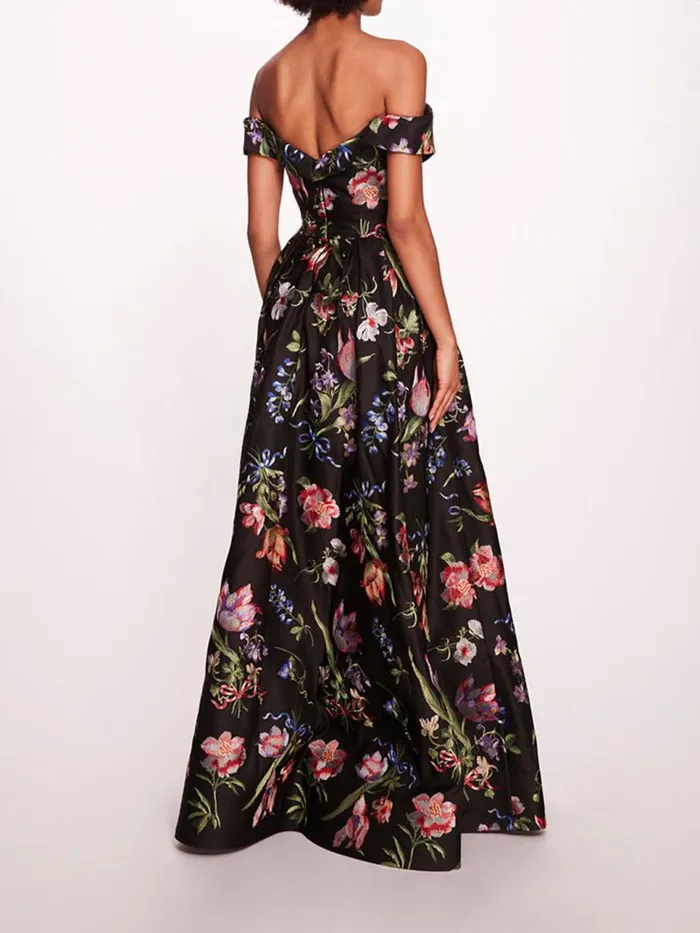Marchesa Marchesa Notte Alex Gown Black Multi 8211 Women
