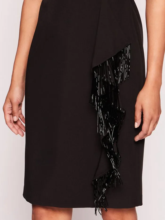 Marchesa Marchesa Notte Flutter Mini Dress Black 8211 Women