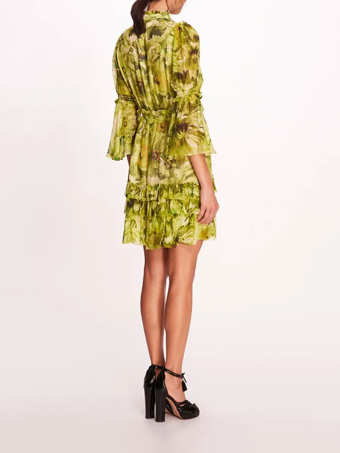 Marchesa Marchesa Rosa Mali Mini Dress Chartreuse 8211 Women