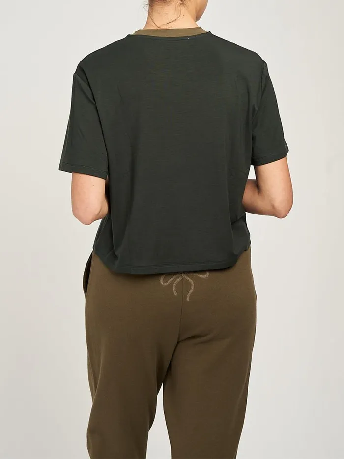 Marchesa Tops Dominique Tee Olive 8211 Women