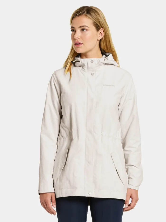 Maria Jacket White Foam Women Didriksons Spring Jackets