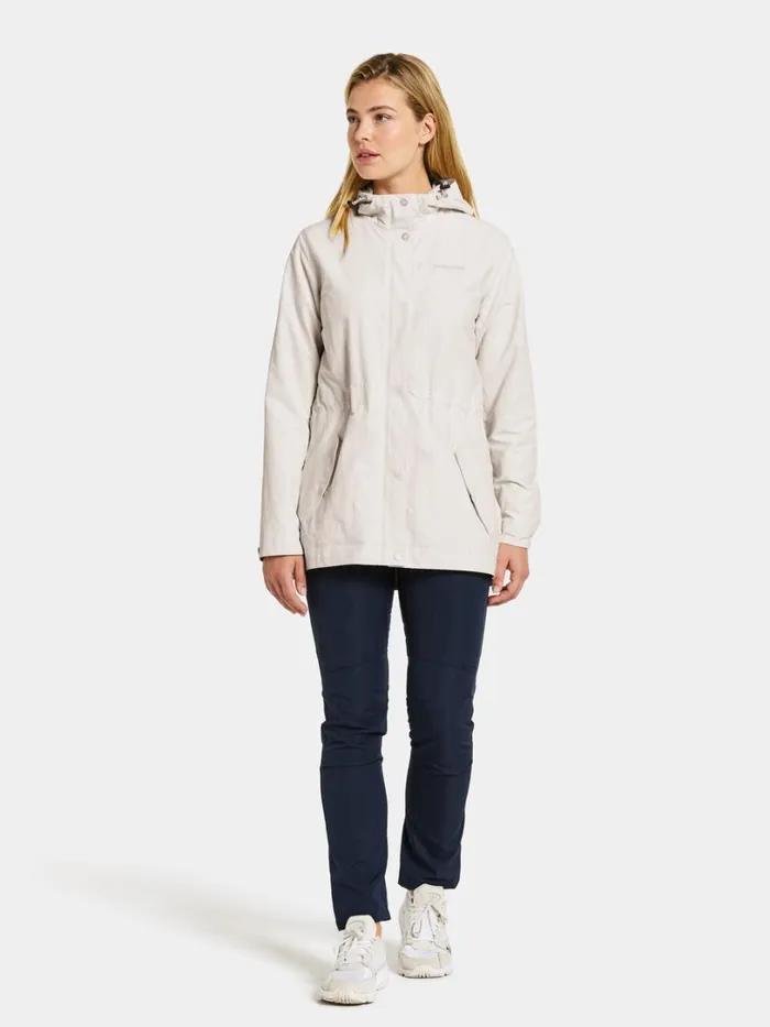 Maria Jacket White Foam Women Didriksons Spring Jackets