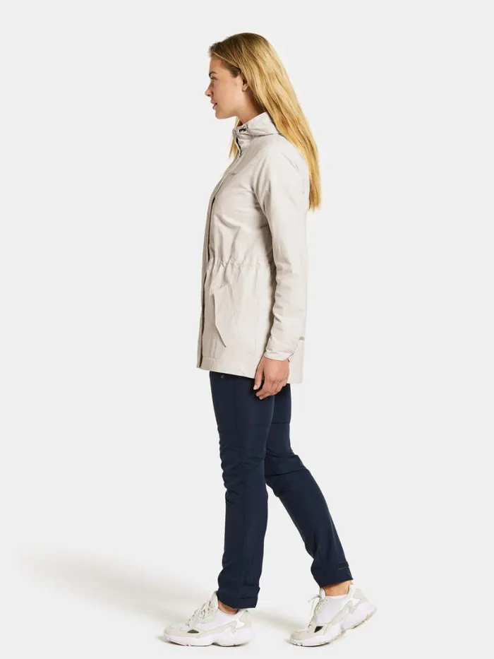 Maria Jacket White Foam Women Didriksons Spring Jackets