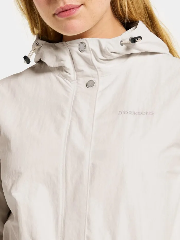 Maria Jacket White Foam Women Didriksons Spring Jackets