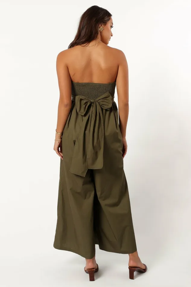 Marias Jumpsuit Deep Olive Jumpsuits and Rompers Petal and Pup Women