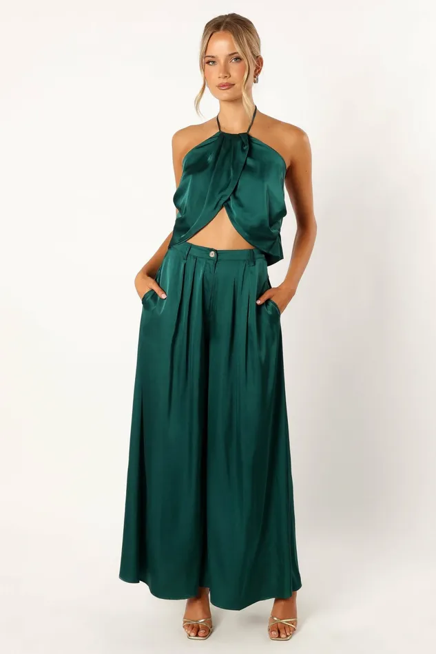 Matching Sets Estelle Pant Set Emerald Petal and Pup Women