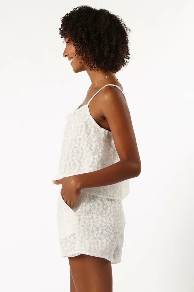 Matching Sets Maeve Top Off White Petal and Pup Women