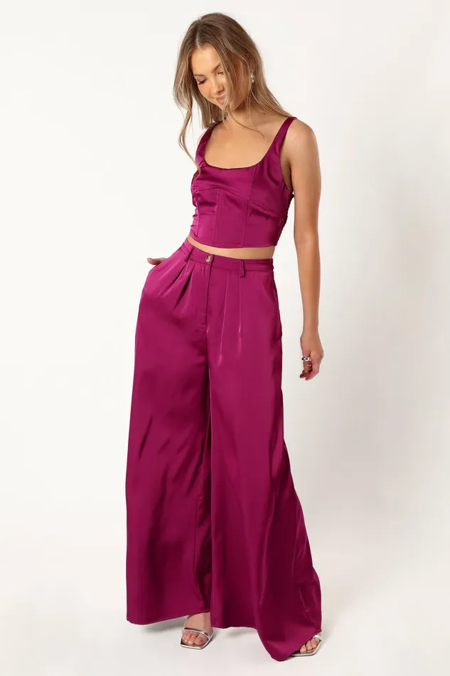 Matching Sets Petal and Pup Women Felix Two Piece Set Magenta
