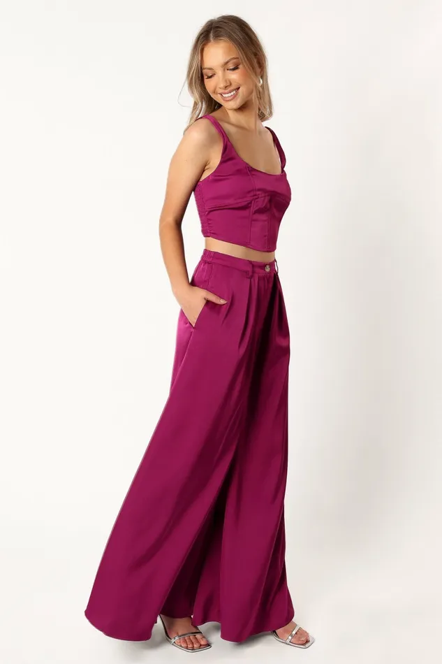 Matching Sets Petal and Pup Women Felix Two Piece Set Magenta