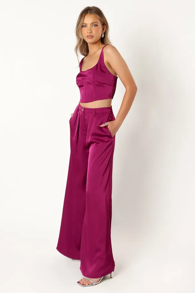 Matching Sets Petal and Pup Women Felix Two Piece Set Magenta
