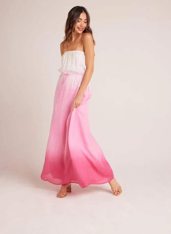 Maxi Dresses Women Bella Dahl Strapless Linen Maxi Dress 8211 Pink Ombre Dye Maxi Dresses Women Bella Dahl Strapless Linen Maxi Dress 8211 Pink Ombre Dye