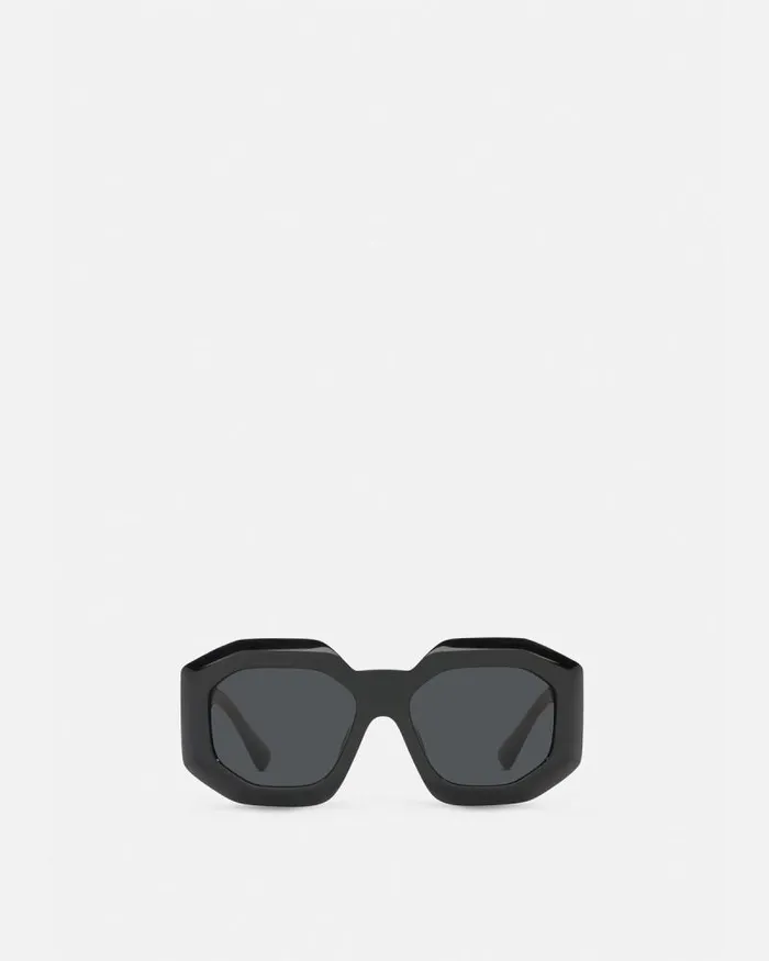 Maxi Medusa Biggie Squared Sunglasses Blackgold Women Versace Sunglasses