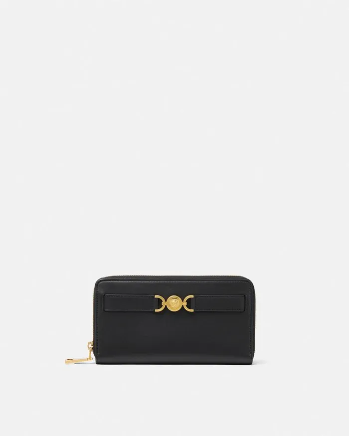 Medusa 03995 Long Wallet Blackgold Women Versace Wallets