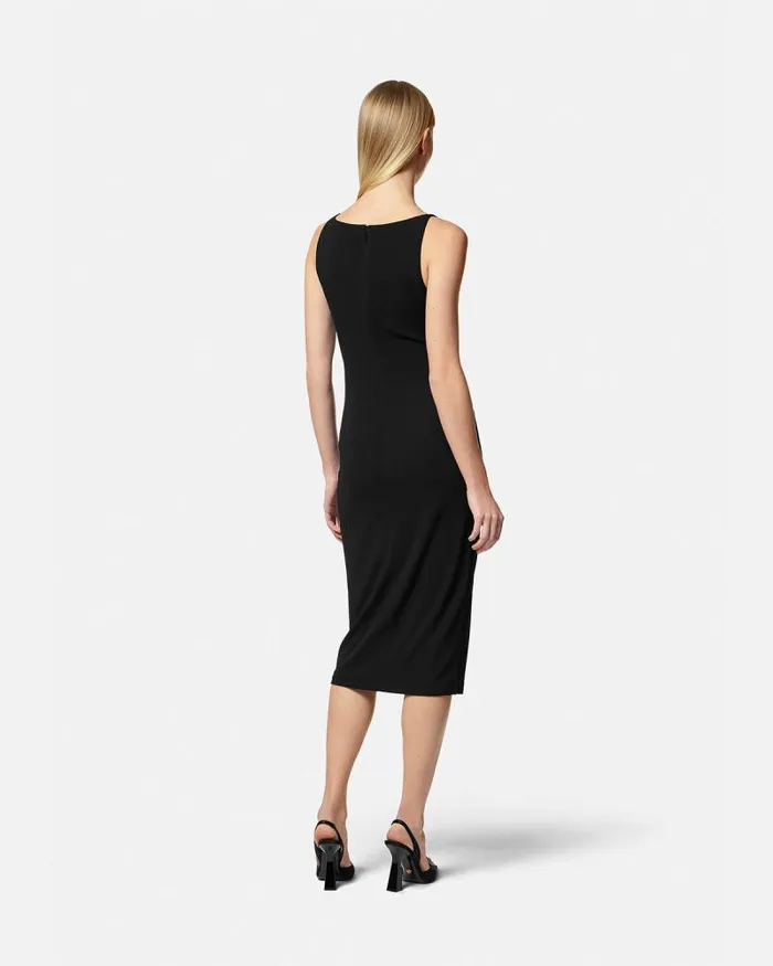Medusa 03995 Midi Dress Black Women Versace Dresses