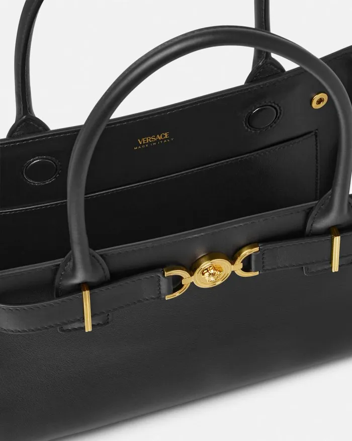 Medusa 03995 Tote Bag Blackgold Women Versace Totes