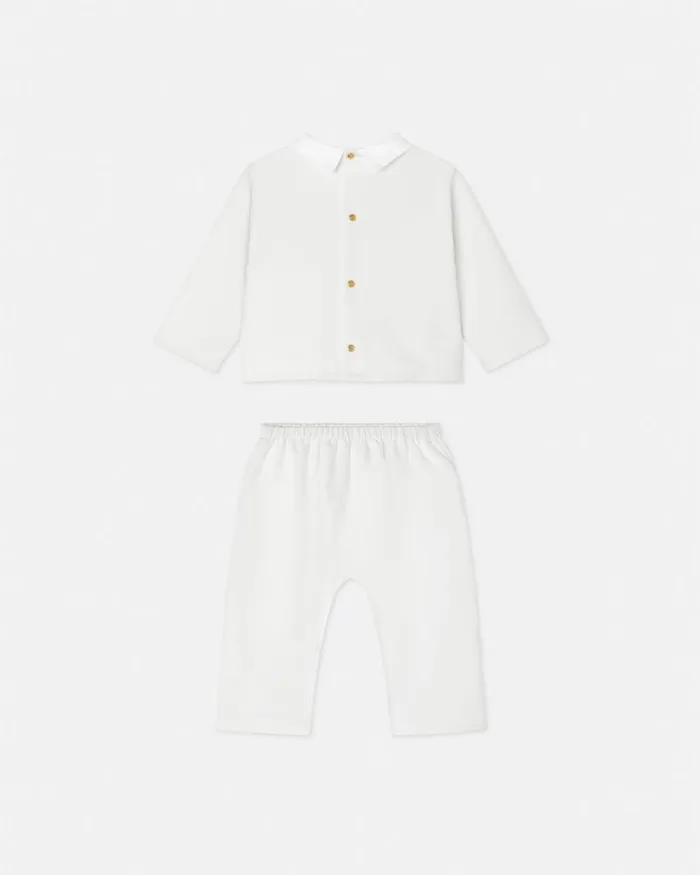 Medusa Baby Sweatshirt Set White Children Versace Clothing
