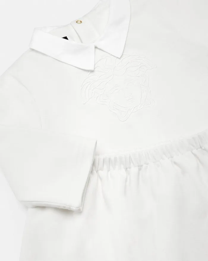 Medusa Baby Sweatshirt Set White Children Versace Clothing
