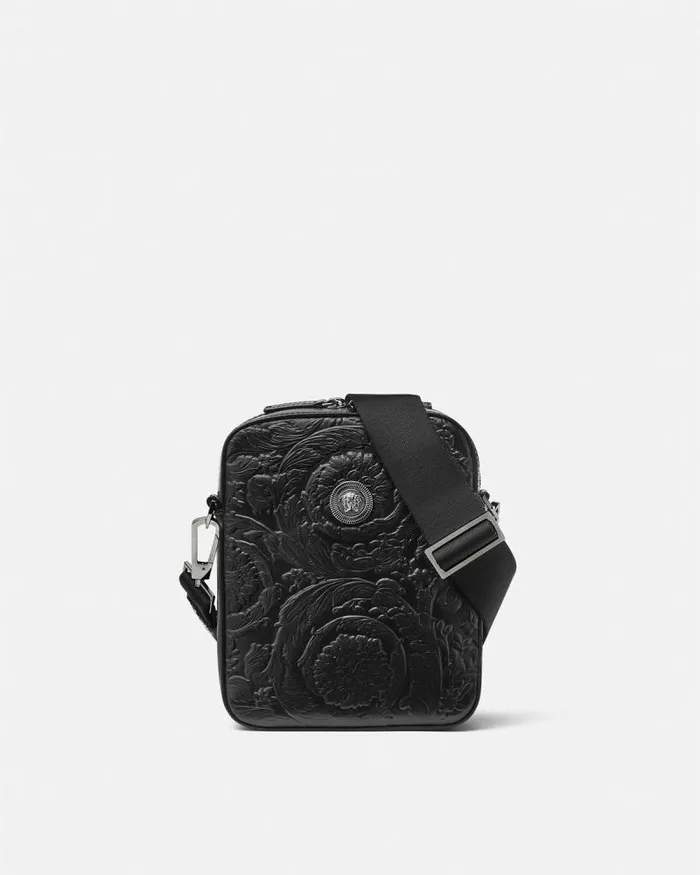 Medusa Biggie Barocco Crossbody Bag Black Men Versace Crossbody and Messengers