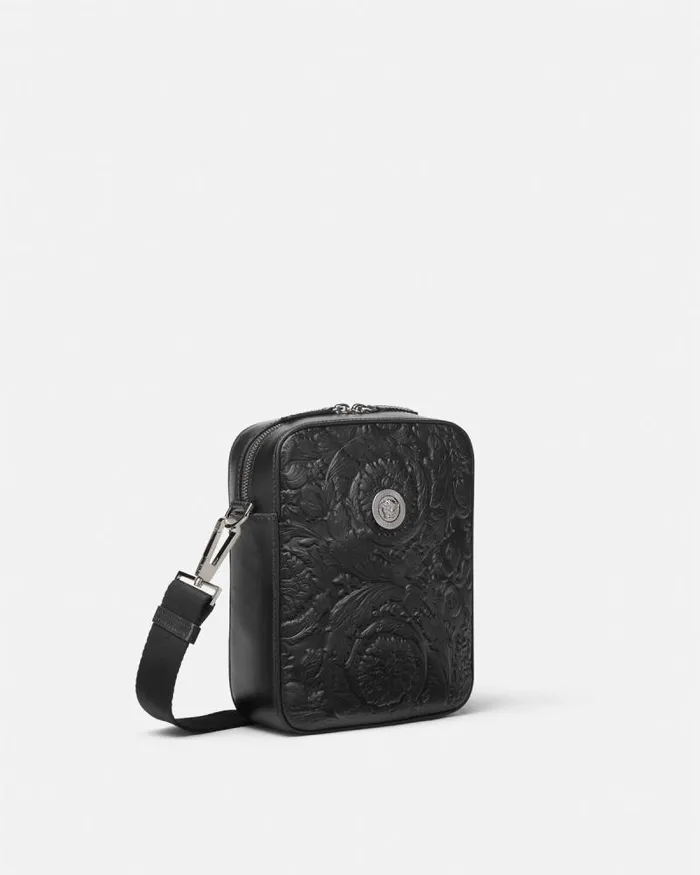 Medusa Biggie Barocco Crossbody Bag Black Men Versace Crossbody and Messengers