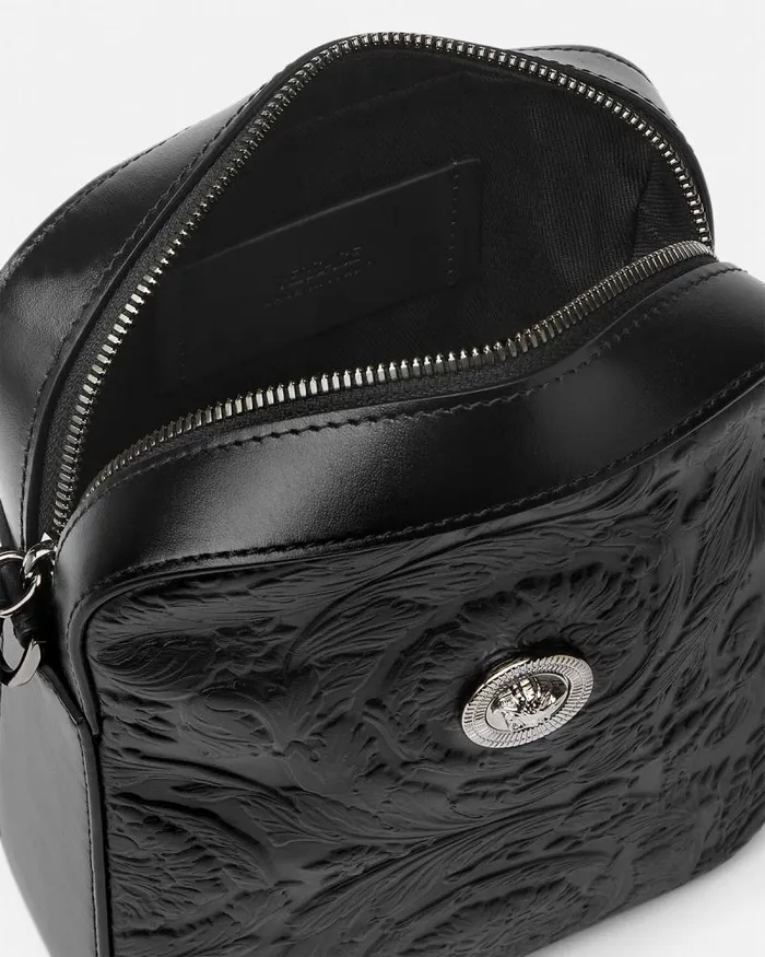 Medusa Biggie Barocco Crossbody Bag Black Men Versace Crossbody and Messengers