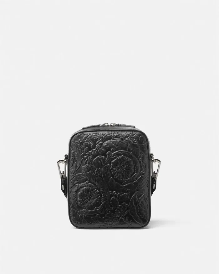 Medusa Biggie Barocco Crossbody Bag Black Men Versace Crossbody and Messengers