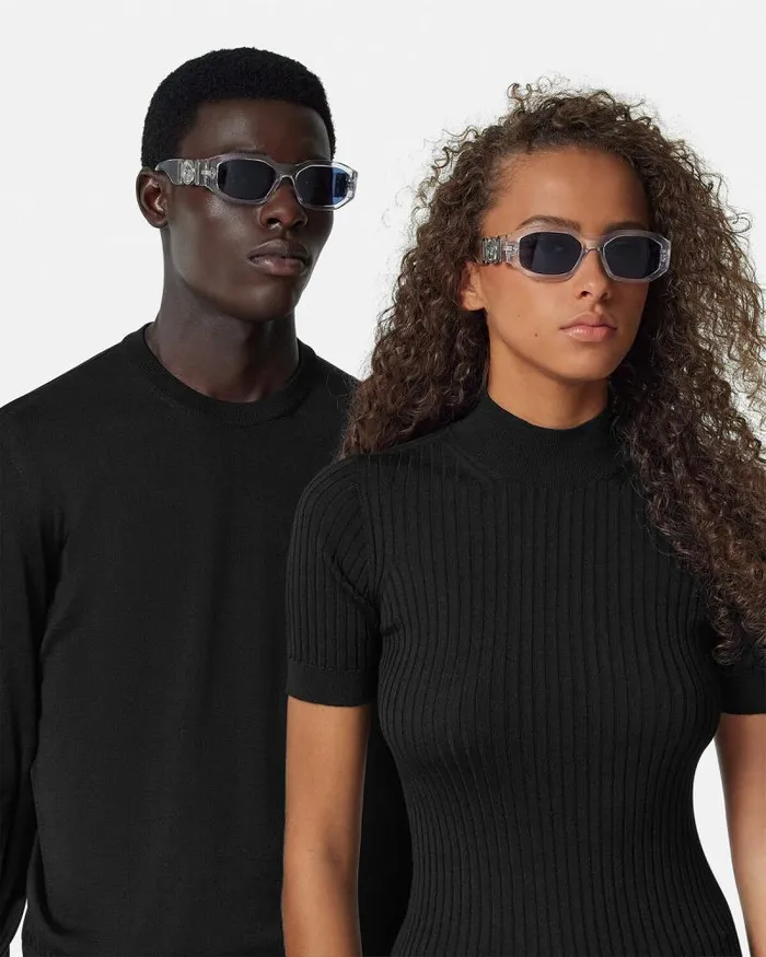 Medusa Biggie Sunglasses Transparent WomenMen Versace Sunglasses