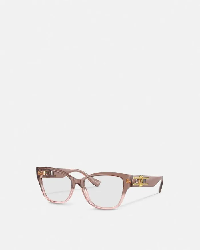 Medusa Deco CatEye Glasses Havana Women Versace Eyeglass Frames