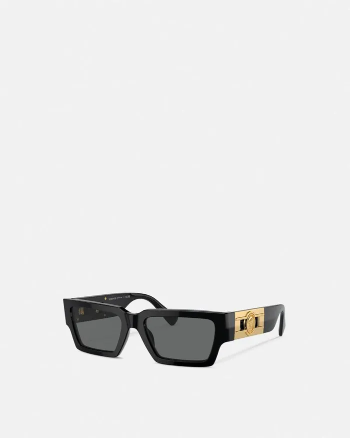 Medusa Deco Sunglasses Blackgold WomenMen Versace Sunglasses