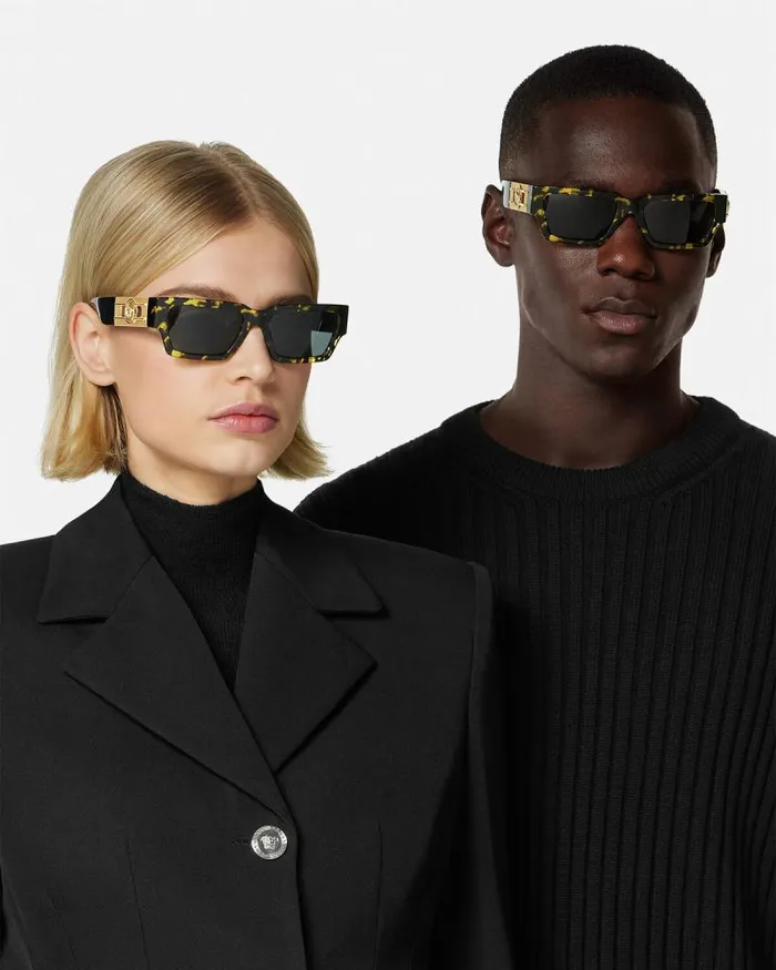 Medusa Deco Sunglasses Havana WomenMen Versace Sunglasses