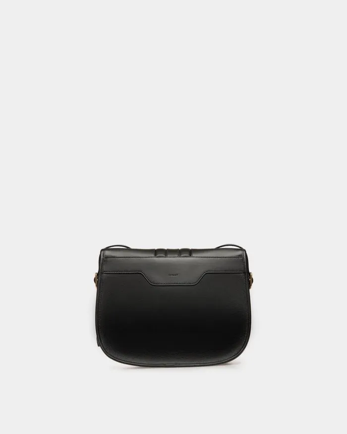 Men Bally Messenger Bags Beckett Crossbody Bag In Black Leather Black Men Bally Messenger Bags Beckett Crossbody Bag In Black Leather Black