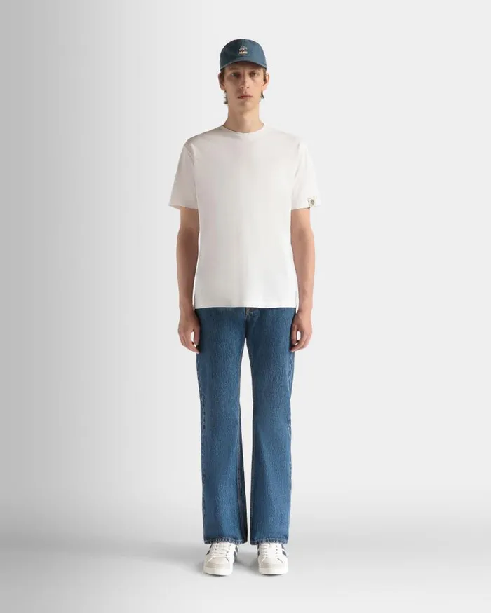 Men Bally Pants Denim Pants In Medium Blue Cotton Blue Men Bally Pants Denim Pants In Medium Blue Cotton Blue