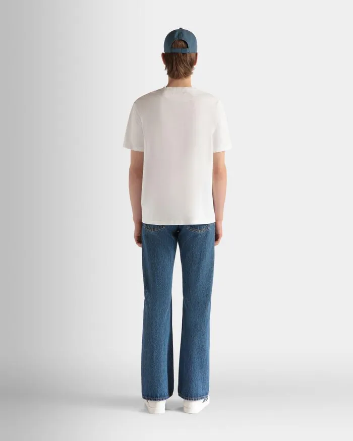 Men Bally Pants Denim Pants In Medium Blue Cotton Blue Men Bally Pants Denim Pants In Medium Blue Cotton Blue