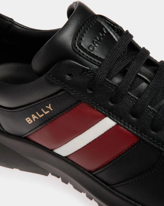 Men Bally Sneakers Outline Sneaker In Black Leather Black Men Bally Sneakers Outline Sneaker In Black Leather Black