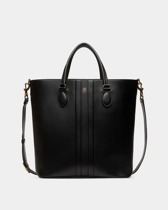 Men Bally Tote Bags Beckett Tote In Black Leather Black