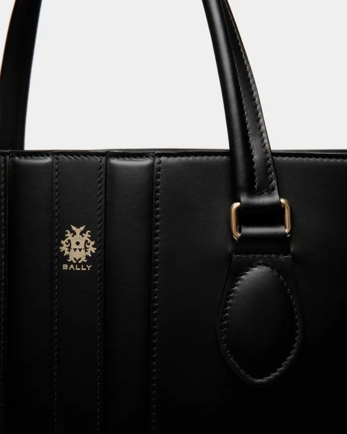 Men Bally Tote Bags Beckett Tote In Black Leather Black Men Bally Tote Bags Beckett Tote In Black Leather Black
