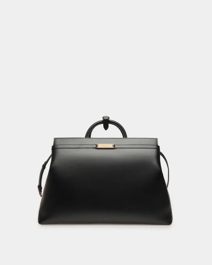 Men Bally Travel Bags Deco Weekender In Black Leather Black