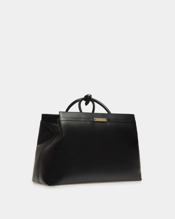 Men Bally Travel Bags Deco Weekender In Black Leather Black Men Bally Travel Bags Deco Weekender In Black Leather Black