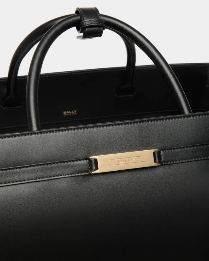 Men Bally Travel Bags Deco Weekender In Black Leather Black Men Bally Travel Bags Deco Weekender In Black Leather Black