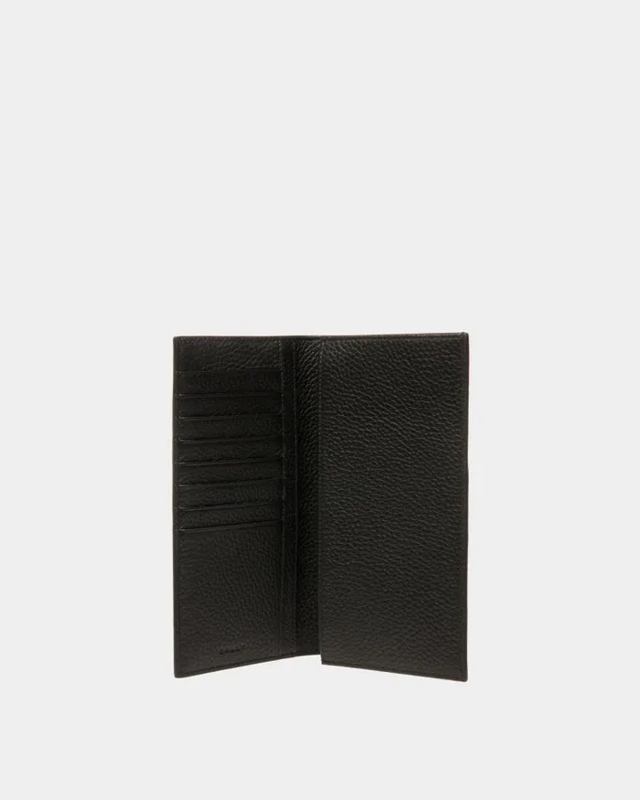 Men Bally Wallets and Card Holders Ribbon Continental Wallet In Black Leather Black Men Bally Wallets and Card Holders Ribbon Continental Wallet In Black Leather Black