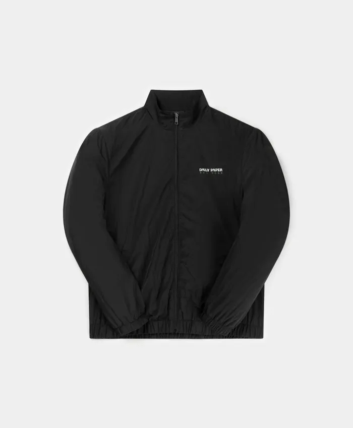 Men Black New York Store Track Jacket Daily Paper Jackets Men Black New York Store Track Jacket Daily Paper Jackets