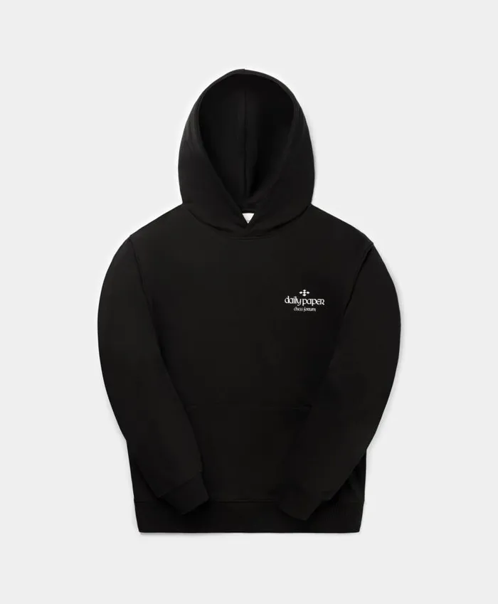 Men Black Overlooked Hoodie Daily Paper Hoodies and Sweaters