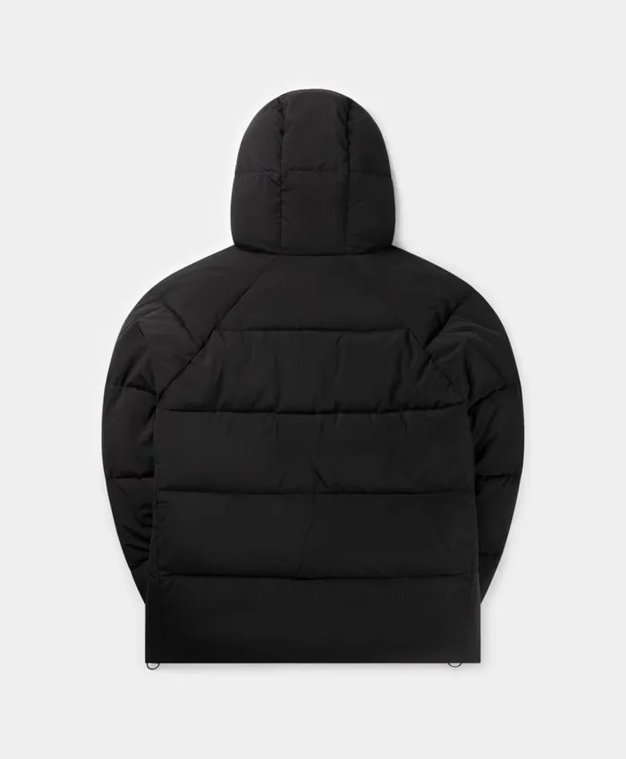 Men Black Relaxed Puffer Daily Paper Jackets Men Black Relaxed Puffer Daily Paper Jackets
