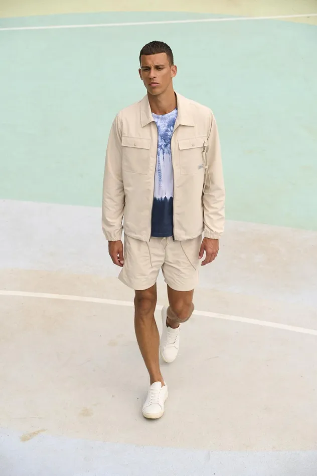 Men Blend Outerwear Outerwear Oyster Gray